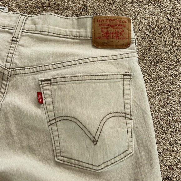 Y2K Levi’s Nouveau 515 Boot Cut Low Rise Stretch Light Tan Jeans Women’s Sz 10 - Picture 11 of 16